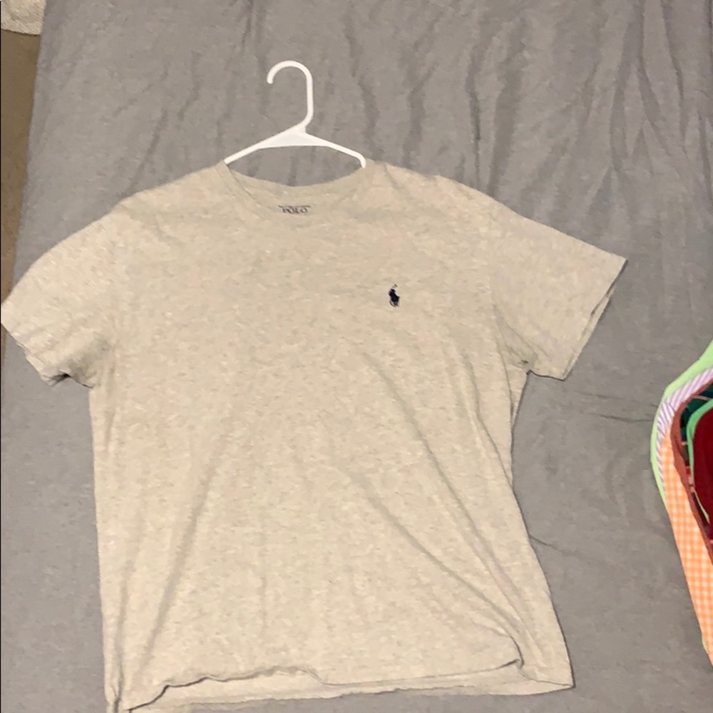 Grey Polo Short Sleeve T-Shirt